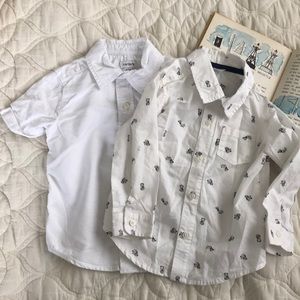 Carters White button down shirt bundle 2T 🐿